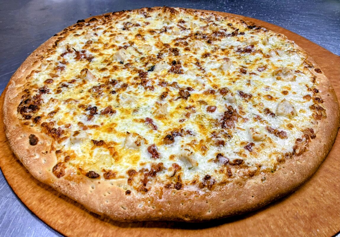 Bacon Chicken Ranch Pizza